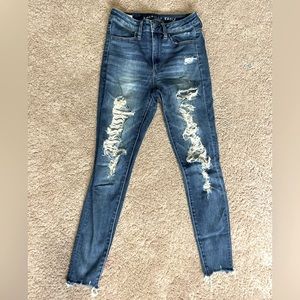 American Eagle Ripped Skinny Jeans